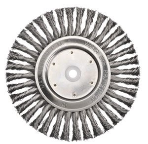 BORDO WHEEL TWIST KNOT STEEL 100MM - 16MM BORE 